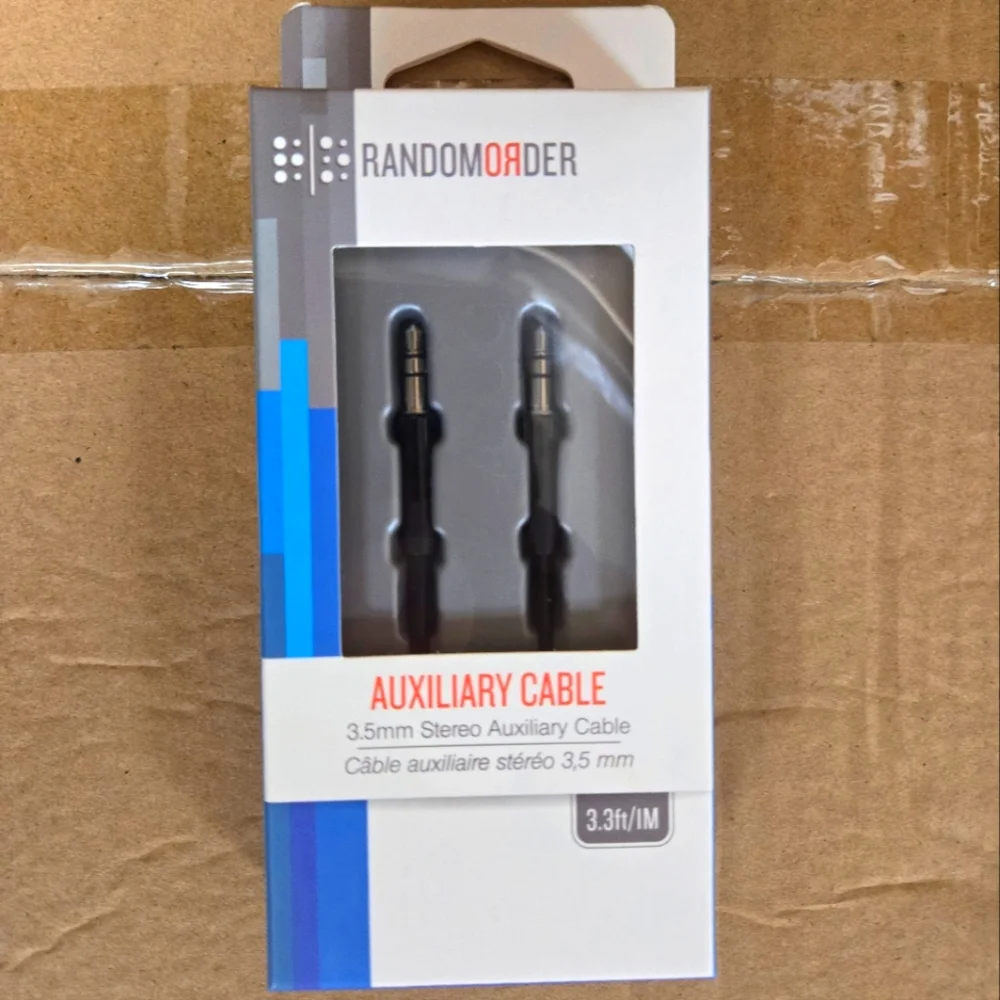 AUX Audio Cable 3.3ft Black